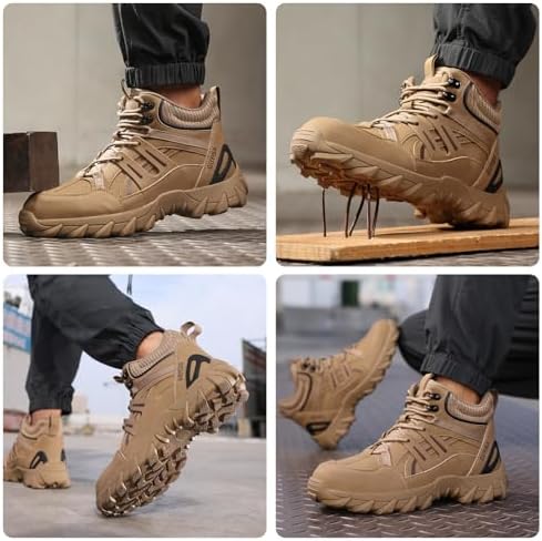 Steel Toe Boots for Men Work Indestructible Safety Boots