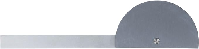 PEC Tools 6" Stainless Steel Angle Protractor, 0-180°, Made in USA