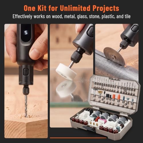Katerk Rotary Tool Accessories-321PCS Tool Bits Set Compatible with Dremel