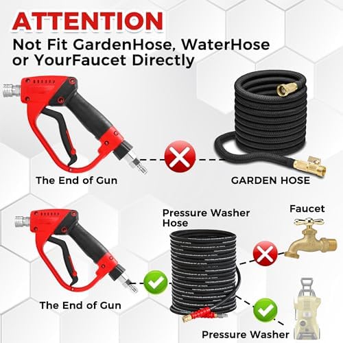 Tool Daily Pressure Washer Gun with 3/8" Swivel Quick Connector, 5000 PSI