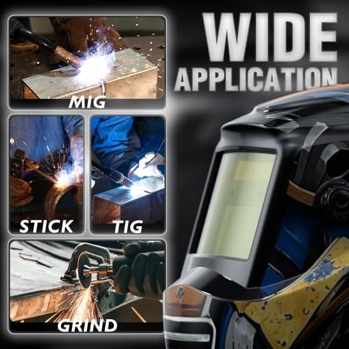 YESWELDER Auto Darkening Welding Helmet 1/1/1/1 True Color, LYG-L600A