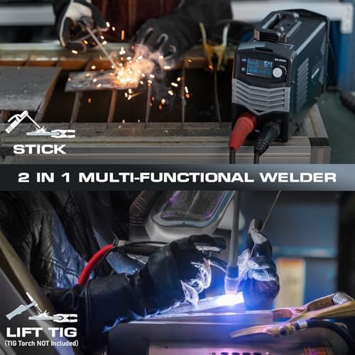 Sunstac 200A Stick Welder, Dual Voltage 110/220V with LCD Display