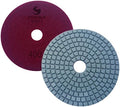 PPW157D Diamond Polishing Pads 4" For Concrete Terrazzo Stone Marble Granite Countertop Floor Wet Polishing, Grit 400 - Pack of 10