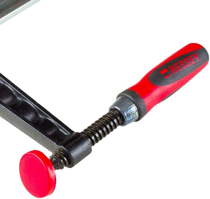 BESSEY TG7.048+2K Clamp, woodworking, F-style, 2K handle, replaceable pads, 7 In. x 48 In., 1320 lb