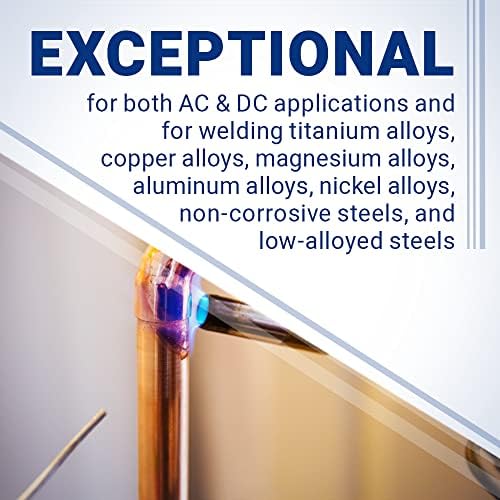 Midwest Tungsten Service TIG Welding Tungsten Electrodes 10-Pack (Grey - 2% Ceriated Tungsten (WC20/EWCe-2), 0.040")