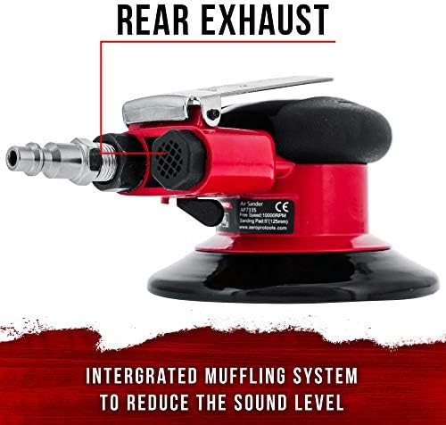 TCP Global Heavy Duty 5" Dual-Action Random Orbit Air Palm Sander