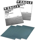 Eagle 9x11 Silicon Carbide Waterproof Sanding Sheets, Flexible Back, Grit P1200, 102-1200, 50 Sheets