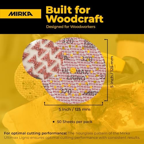Mirka Sanding Discs Ultimax Ligno 5 Inch Hook Loop Multifit