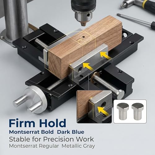 Woodworking Table End Vise Quick Shift Inertial Vise Clamp, 0-110mm Stroke & 20mm Bench Hole, for Drilling, Conduit Cutting, Gluing, Metalworking, Grinding, Planing