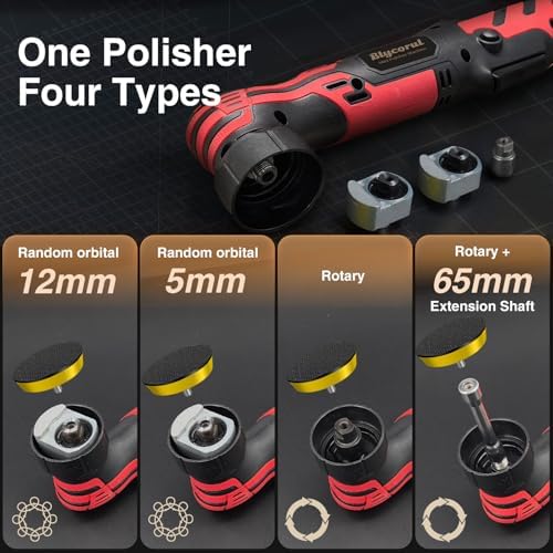 Cordless Mini Polisher, DA&RO Mini CarBuffer Polisher
