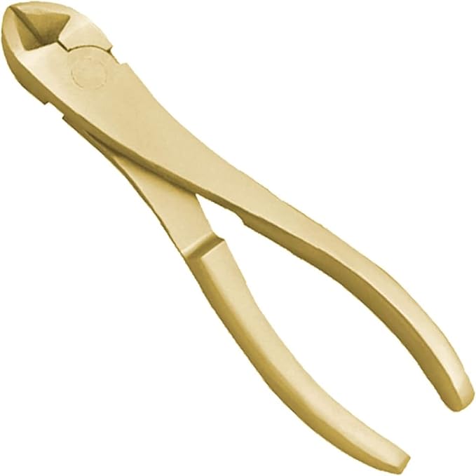 WEDO Diagonal Cutting Pliers, Side-cutting Pliers, Side Cutter, Length 190mm, Length 8 inch, Aluminum Bronze, Non-Sparking, DIN Standard, BAM & FM Certificate