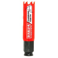 Diablo Carbide Teeth Hole Saw for Wood and Metal - Fits with Snap-Lock Plus Mandrel System, Tool-Free Plug Ejection - 7/8" Diameter, 2-3/8" Length - DHS0875CT