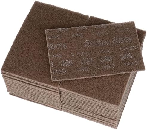 3M Scotch-Brite Heavy Duty Hand Pad 7440B, 6 in x 9 in, Pack of 40, Hand Sanding Pad - Metal Deburring and Finishing Pad - Coating and Corrosion Removal