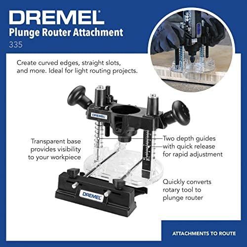 Dremel 231 Portable Rotary Tool Shaper and Router Table with Rotary Tool Plunge Router Attachment