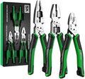SK 3-Piece Multi-use Pliers Set, 7" & 8" Pliers, Anti-slip Handle