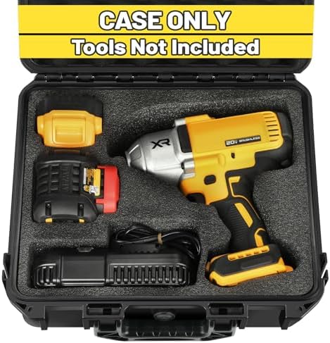 Case for Dewalt Impact and Torque Wrench - Waterproof Hard Tool Box