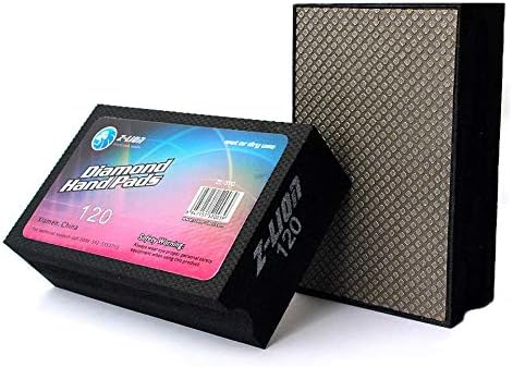 Z-Lion Electroplated Diamond Hand Polishing Pad Foam Back for Granite Marble Stone Glass Ceramic(120#)