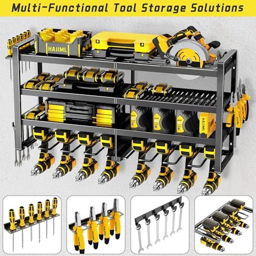 Power Tool Organizer Wall Mount,4 Layers Heavy Duty