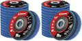 EZARC Flap Discs 40 Grit, 4.5" x 7/8" High Density Jumbo Zirconia Flap Sanding Disc Type 29 for Sanding, Rust Removal, Finishing, Grinding, Deburring (24 Pack)