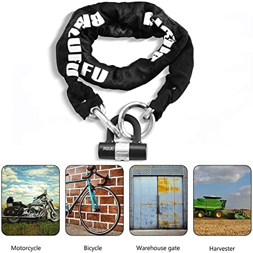 Motorcycle Chain Lock, 5FT Long Heavy Duty Anti Theft Bike Lock Chain