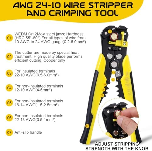 3588 Pcs Heat Shrink Wire Connectors with 350W Heat Gun & Wire Stripper Crimper