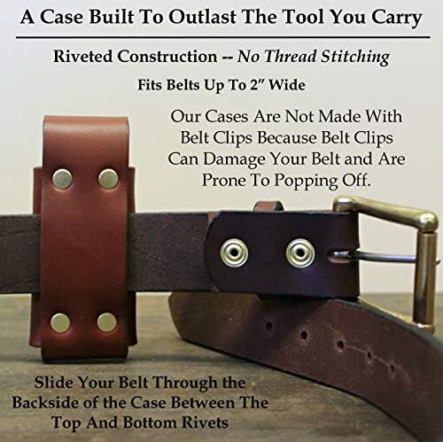 American Bench Craft Leather Multi Tool Pouch fits Victorinox Swiss Army SwissTool, Brown