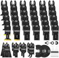 AIFICUT 50pcs Oscillating Saw Blades Multitool Blades Quick Release Oscillating Tool Blades Kits Compatible with Dewalt Ryobi Milwaukee Rockwell Fein Makita
