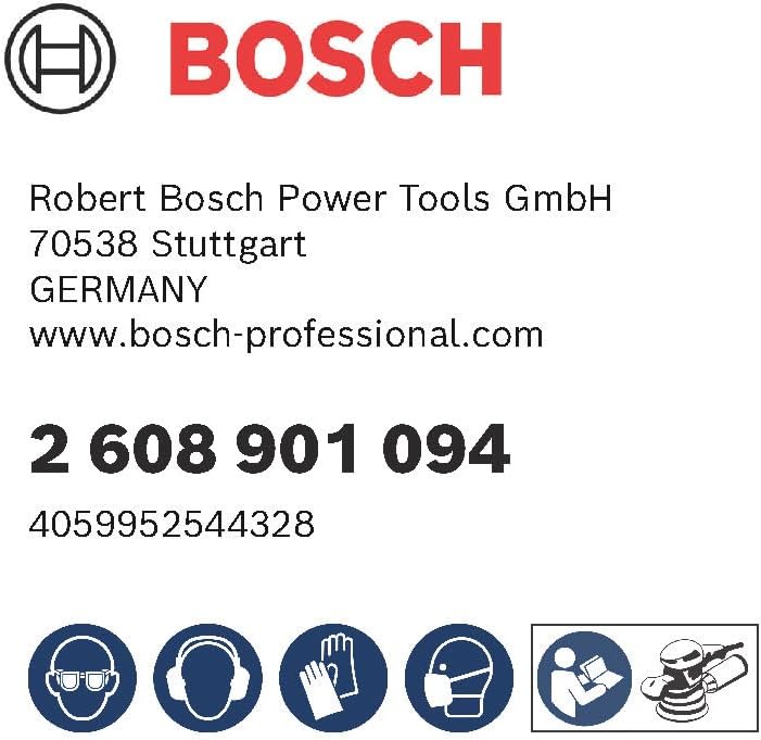 Bosch Professional 5x Expert C470 Sandpaper (Ø 125 mm, Grit 80, Accessories Orbital Sander)