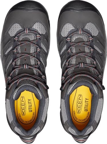 KEEN Utility Men's Lansing Mid Height Steel Toe Waterproof Work Boots