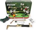 ESAB Victor 0384-2692 Medalist HD Propane Cutting and Welding System, 350 Series, Color Coded Gas Regulators, Handle, Cutting Attachment, Goggles, Striker, up to 6" Cutting, 3" Welding