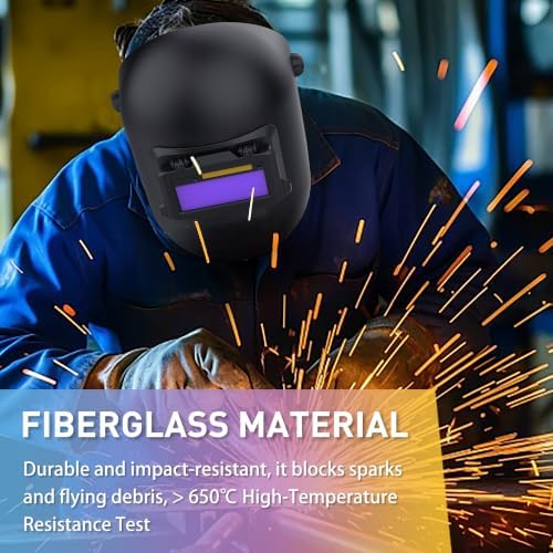 SHINE Flip Up Sugar Scoop Welding Hood,2x4 Welding Helmet