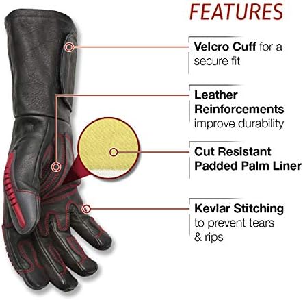 Lincoln Electric Roll Cage Welding/Rigging Gloves | Impact Resistant | Black Grain Leather |, X-Large (K3109-XL)