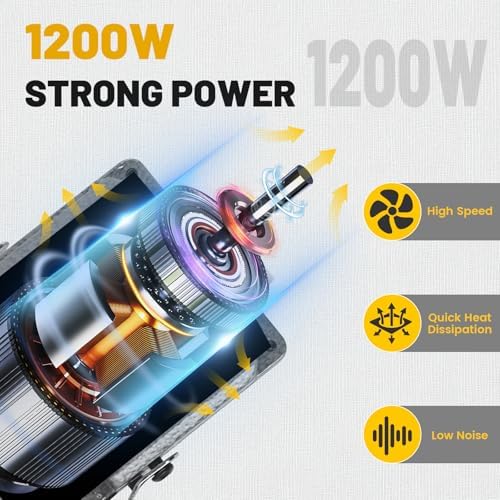 1200W 30000RPM Rotary Tool, Electric Flex Shaft Rotary Tool, Flex Shaft Grinder Hanging Carver, Foot Pedal Control, Wall Mount Metal Flexible Shaft, Rich Accessories for Jewelry Polishing Grinding