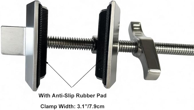 12" End Jaw Vise Grip with 5/8” Stud Pin and Hex Receiver Socket,Steel Shaft End Pipe Clamp with Adjustable Jaws for C Stand,Video Light,Soft box,Ball Head,Magic Arm Studio Accessories
