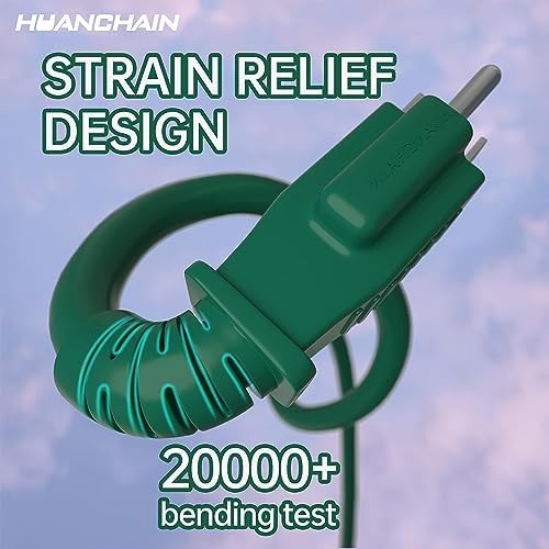 HUANCHAIN 16/3 Gauge Indoor Outdoor Green Extension Cord 10 ft Waterproof