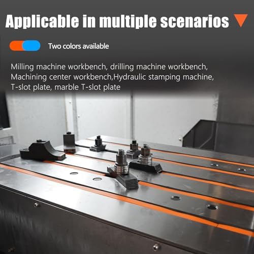 T-Slot Covers For Milling Machines T-slots Tool (10M) (Orange, 7/8" - 22MM)