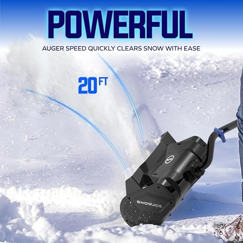 Snow Joe 24V Cordless Electric Shovel, 13" Clearing Width, 400W Motor, Portable, Lightweight Ice & Snow Removal for Deck, Patio, Driveway, 24V-SS13-CT