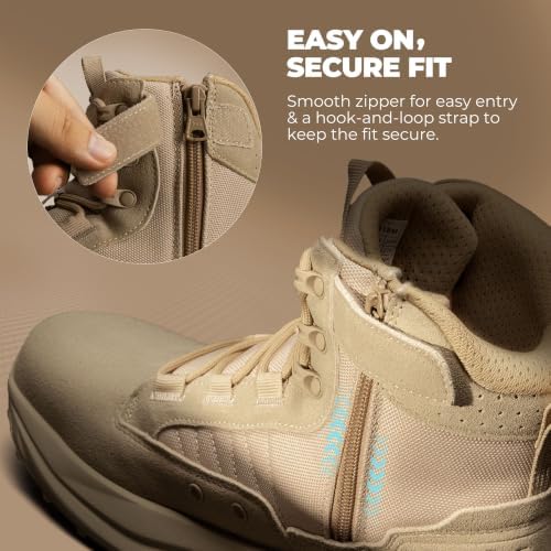 NORTIV 8 Men's Composite Toe Work Boots with Wide Toe Box