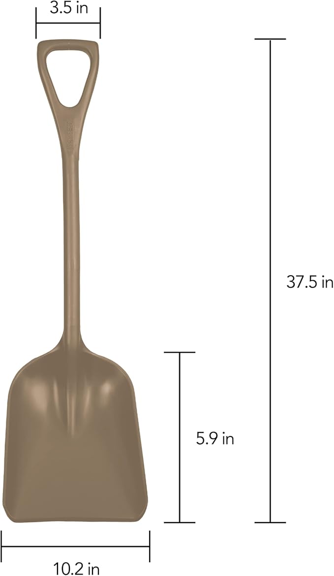 Remco 698166 Shovel,One-Piece,11",PP,Brown