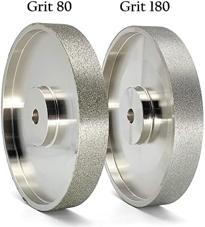 CBN Grinding Wheel 6 Inch 80 Grit, 1/2" Arbor, for Bench Grinders