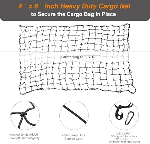 26 Cubic Feet Truck Bed Cargo Bag, Waterproof with Heavy Duty PVC