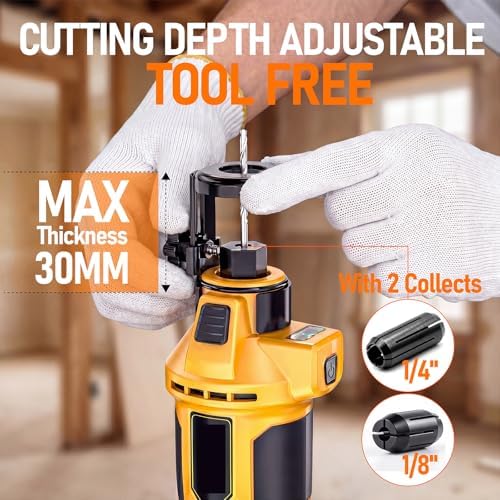 Cordless Drywall Cut-Out Tool Fit for Dewalt 20V Battery(No Battery)