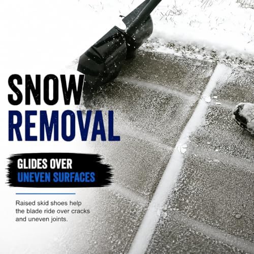 Snow Shovel for Decks & Driveways – Deck Saver™ Crack Jumper 24" Snow Shovel, Won’t Damage Decks