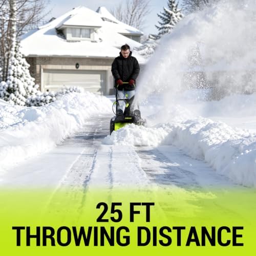 Corded Snow Blower:15A Motor, 18-Inch Electric Snow Blower, Electric Snow Shovel with 25ft Throwing Distance, Dual LED Lights, 3200rpm Snow Thrower DEKOPRO