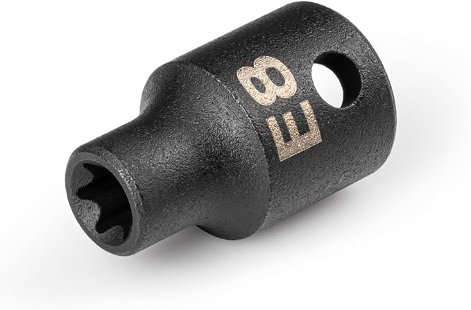 TEKTON 3/8 Inch Drive x E8 External Star Impact Socket | SID12408 | Shallow