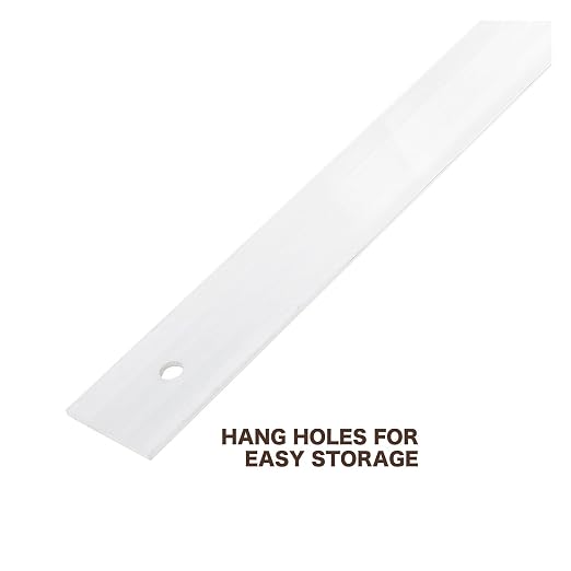 Mayes 10208 36 Inch Straight Edge Aluminum Ruler, Heavy Duty 36 Inch Ruler with Standard Measurements, Extra Thick Precision Straight Edge, Made in USA