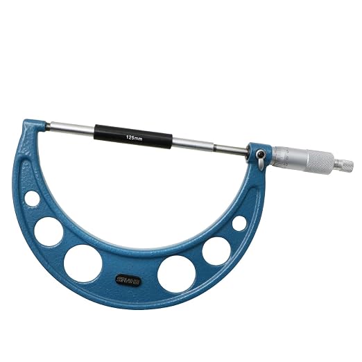 SHAHE 5-6''/125-150mm Outside Micrometer Gauge Micrometer Measuring Tool 5201-150A