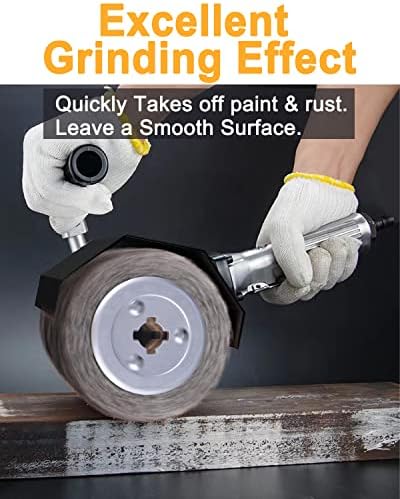 4.7" x 4" Stainless Steel Wire Brush Drum Surface Conditioning Tool