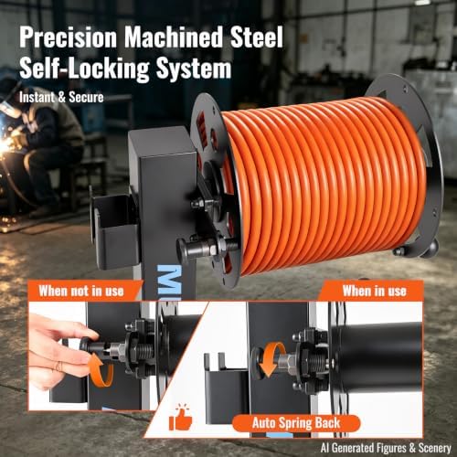 Heavy Duty Welding Lead Reel, for Industrial Workshop