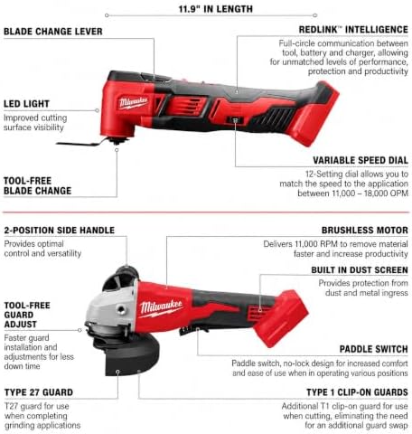 Milwaukee M18 Cordless LITHIUM-ION 6-Tool Combo Kit (2696-26)
